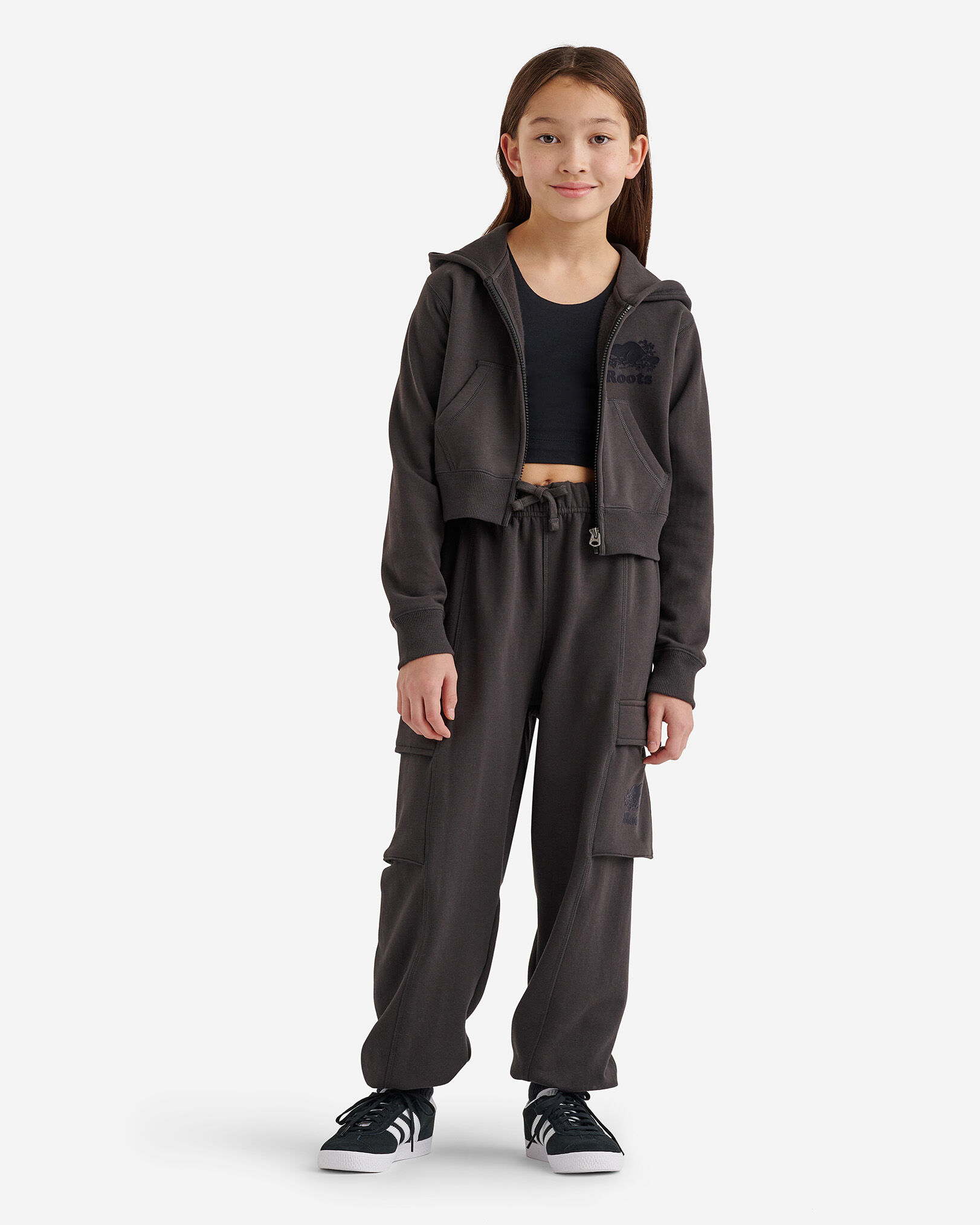 Girls Cozy Cooper Shrunken Zip Hoodie