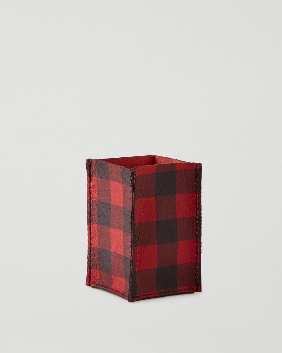 Park Plaid Small Basket Cervino