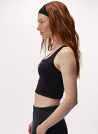 Camisole sport courte en tricot