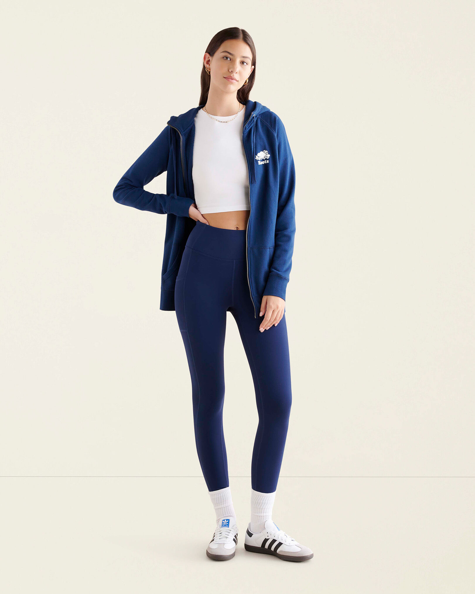 Organic Capri Full Zip Hoodie