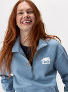 Organic Cooper Relaxed Quarter Zip Stein