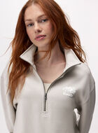 Organic Cooper Relaxed Quarter Zip Stein