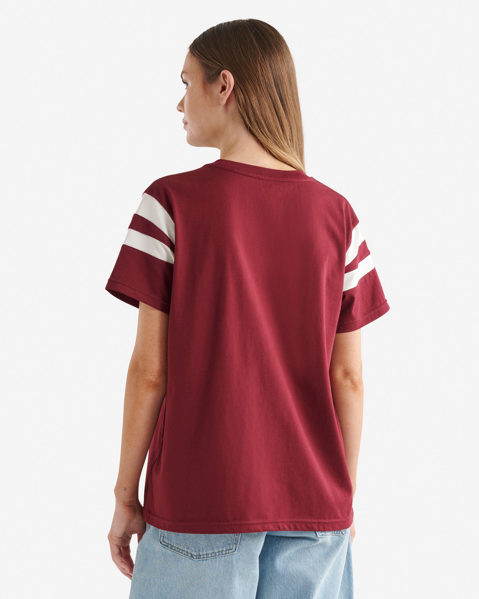 Womens Beaver Canoe Colour Block T-Shirt