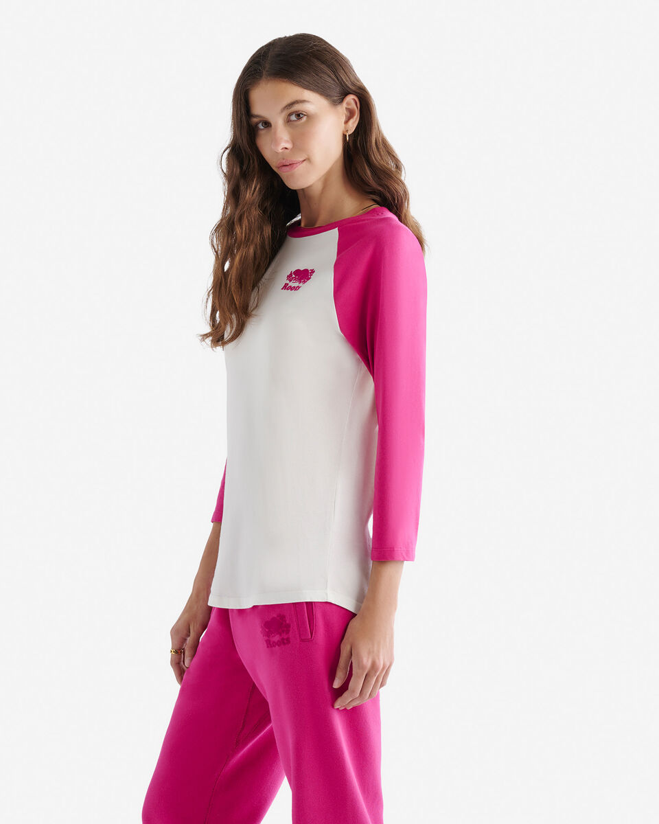 T-shirt style baseball Cooper en coton bio pour femme