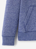 Chandail original &agrave; capuchon et glissi&egrave;re en jersey bouclette de coton bio pour enfants