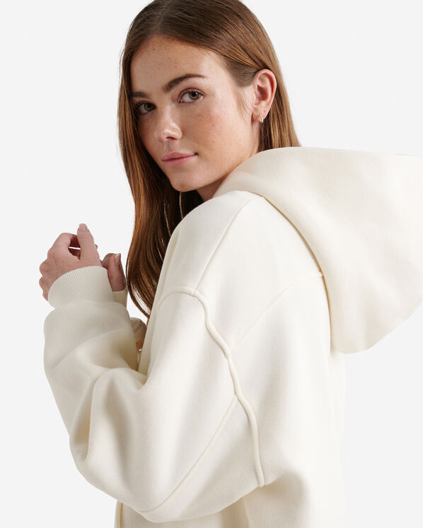 Chandail &agrave; capuchon et glissi&egrave;re en molleton Nuage