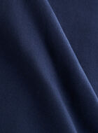 Plaid Applique Half Zip