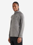 Chandail sport textur&eacute; &agrave; capuchon et glissi&egrave;re 