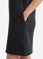 Robe &agrave; manches courtes et demi-glissi&egrave;re en jersey bouclette Cooper