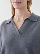Luxe Lounge Polo Sweater
