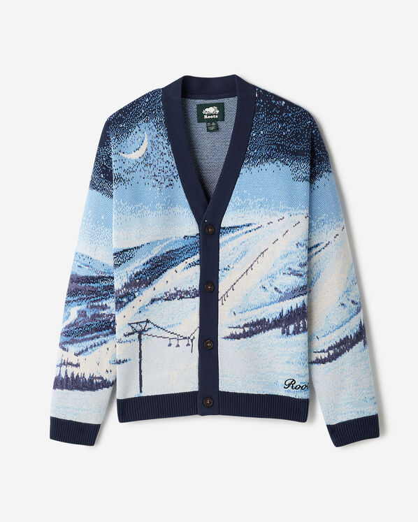 Landscape Intarsia Cardigan
