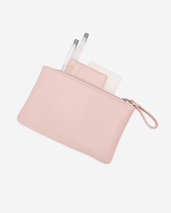 Pochette moyenne &agrave; glissi&egrave;re en cuir Nuage