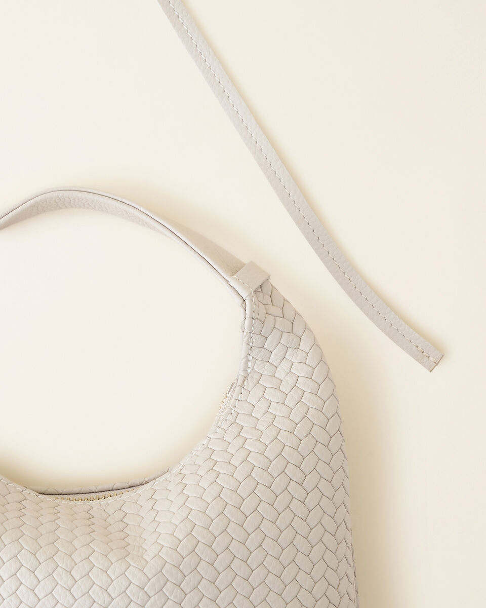 Mini sac Lola en cuir tressé