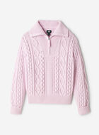 Cable Knit Quarter Zip Sweater