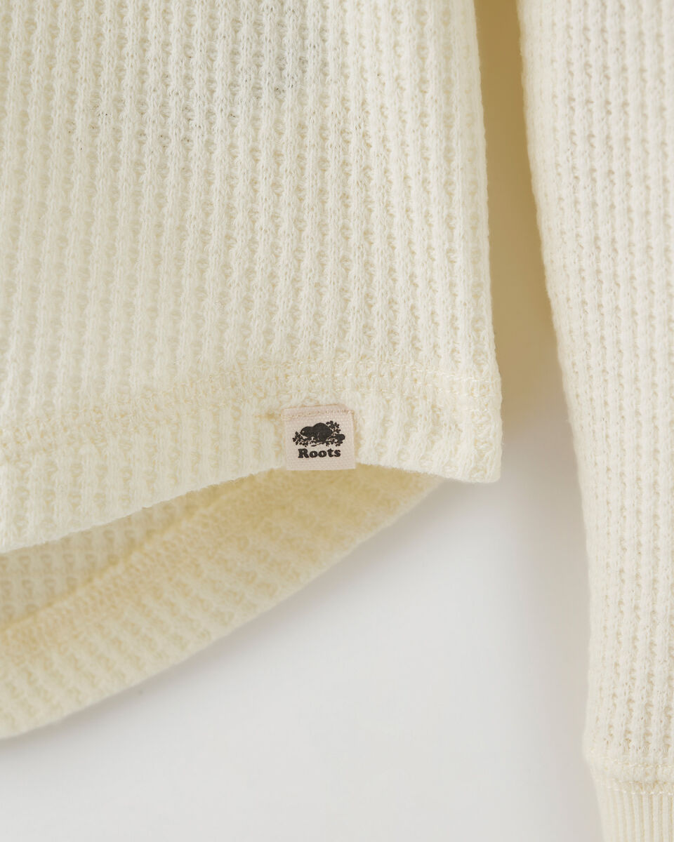 Waffle Long sleeve Top