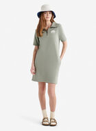 Robe &agrave; manches courtes et demi-glissi&egrave;re en jersey bouclette Cooper