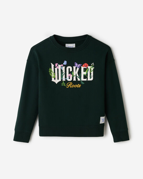 Kids Roots X Wicked Floral Crew Sweatshirt