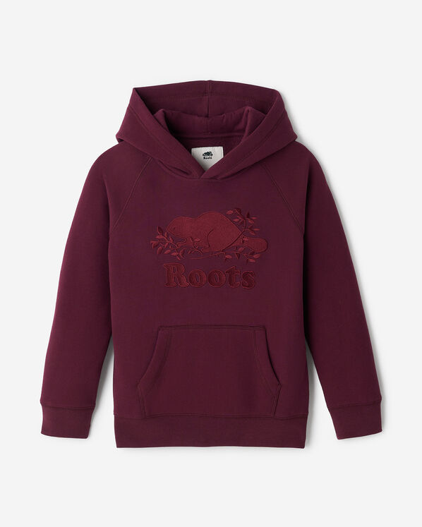 Chandail kangourou &agrave; capuchon en coton bio &agrave; coutures en satin Cooper pour enfants