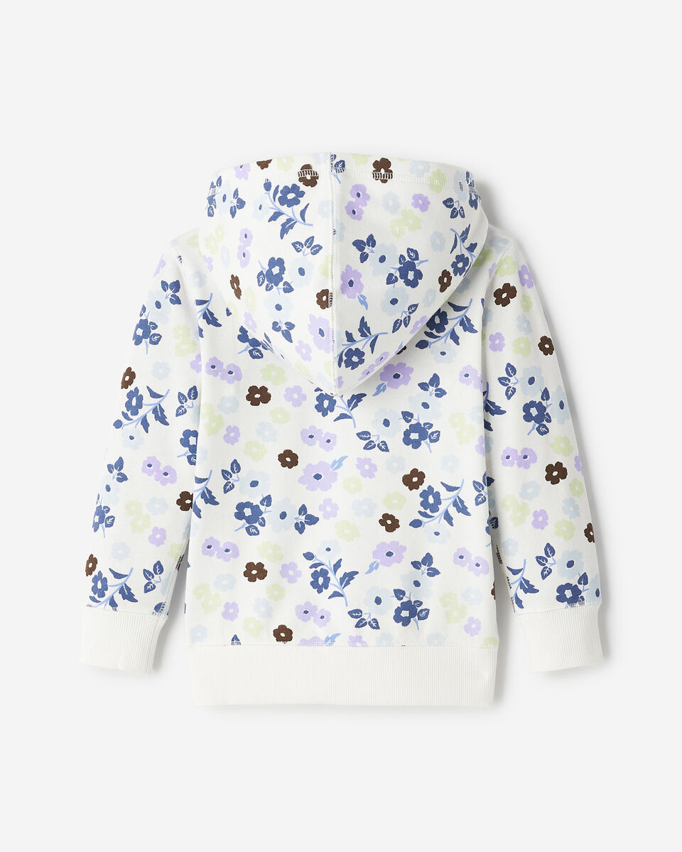 Toddler Floral Full Zip Hoodie