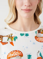 Womens Winter Wonderland Pajama Top