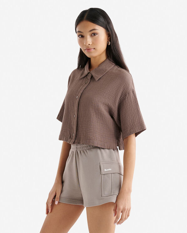 Isla Cotton Gauze Short Sleeve Shirt