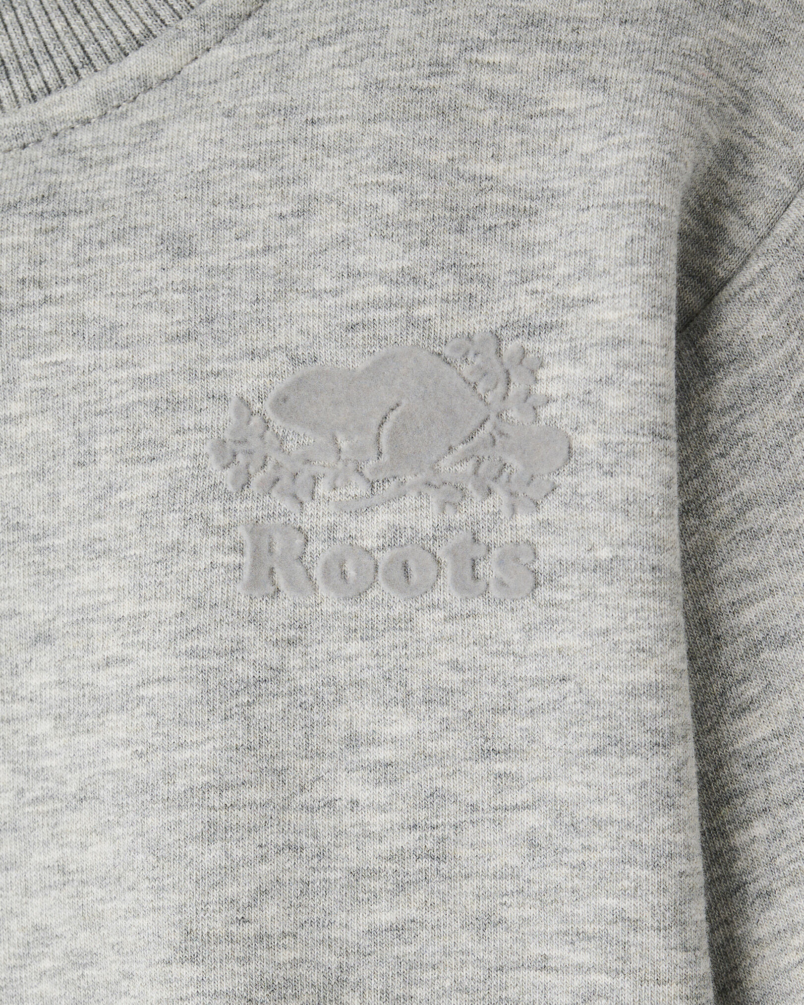 Chandail cintré à col rond en molleton douillet pour toutes-petites