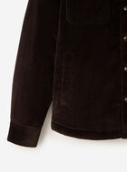 Manteau en velours c&ocirc;tel&eacute; et mouton molletonn&eacute;