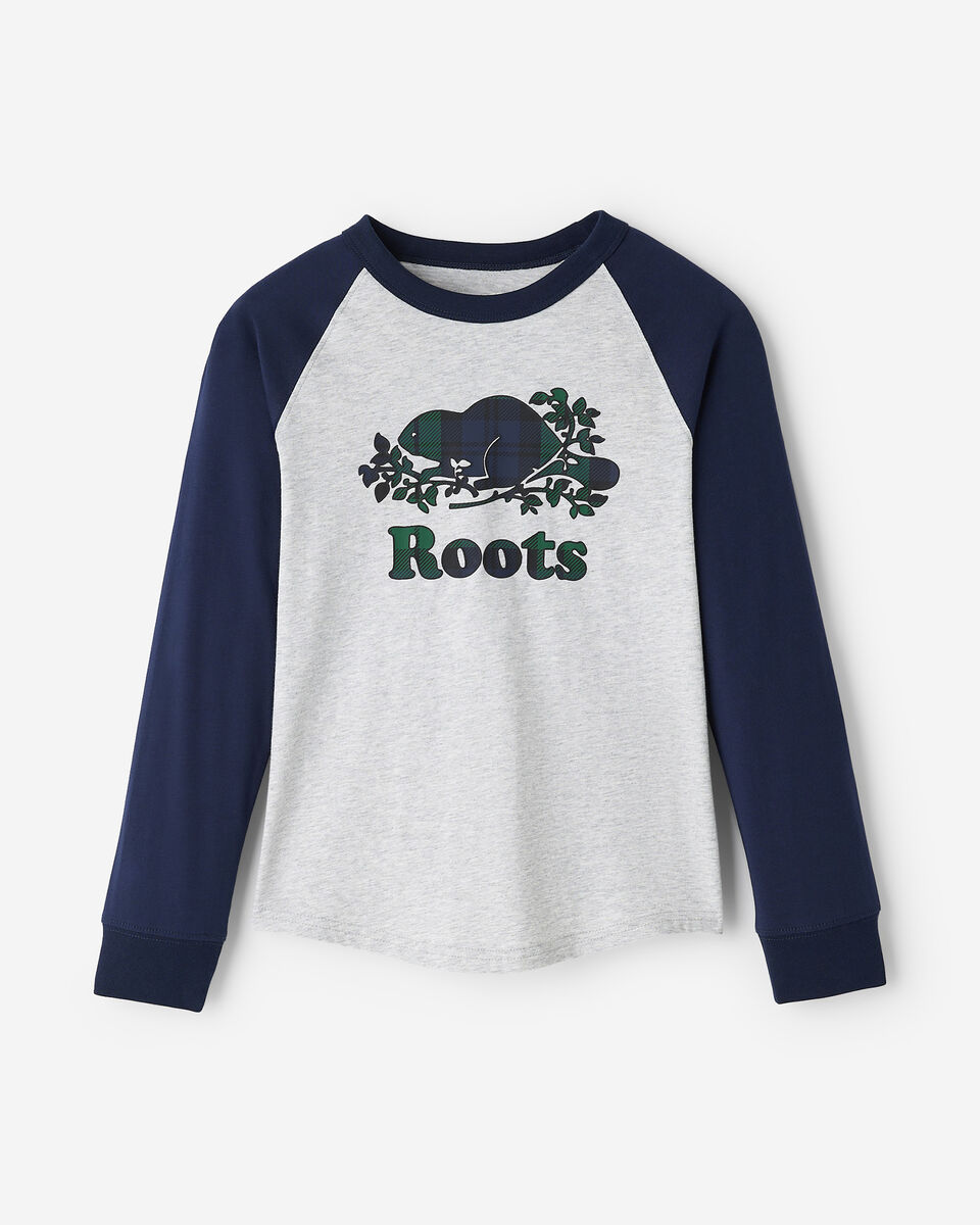 Kids Plaid Baseball T-Shirt