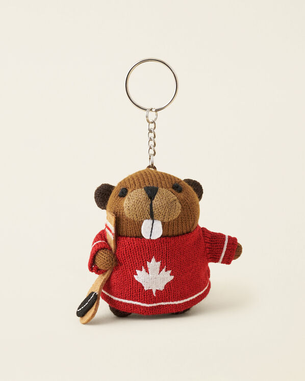 Hockey Beaver Keychain
