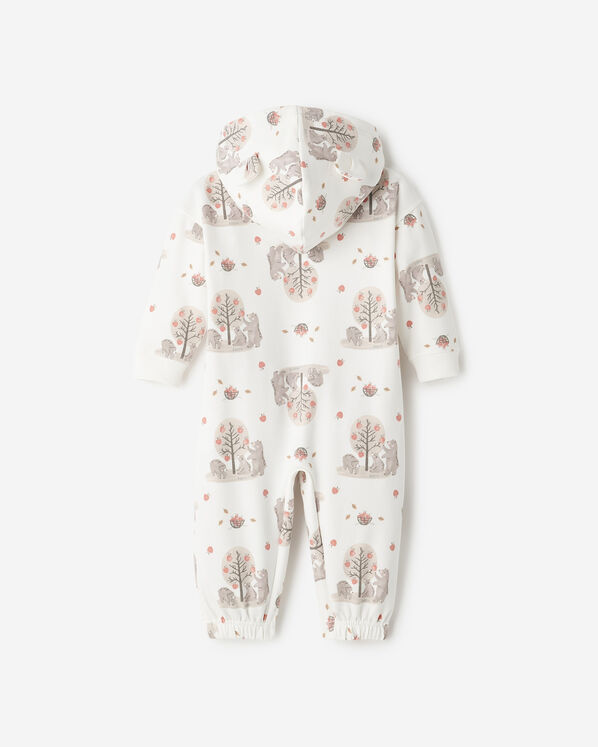 Barboteuse &agrave; capuchon Ours douillet pour b&eacute;b&eacute;s