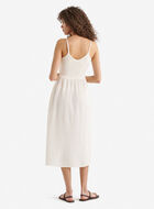 Robe nid-d&rsquo;abeilles en gaze de coton Isla