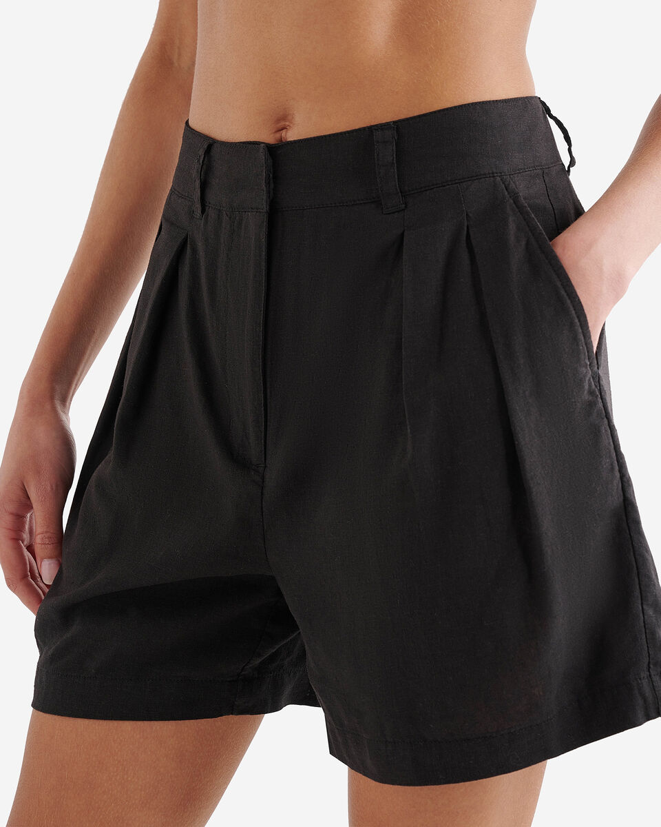 Linen Pleated Walking Short 3.5 Inch