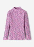 Toddler Girls Space Dye Mock Neck Top