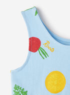 Toddler Girls Garden Print Tank Dress