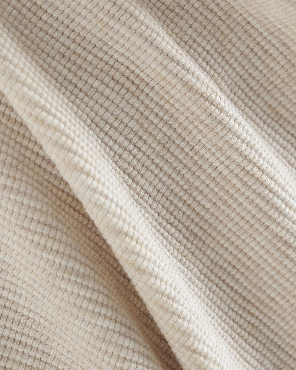 Chandail henley à col boutonné en tricot double Thompson