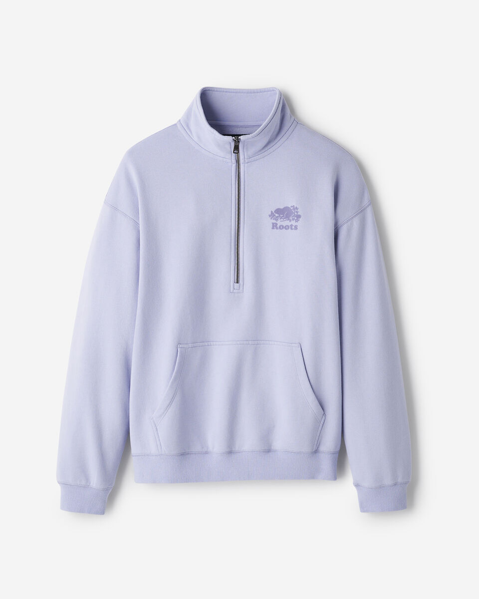 Organic Cooper Relaxed Half Zip Stein
