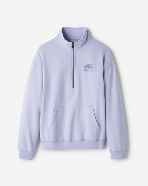 Organic Cooper Relaxed Half Zip Stein