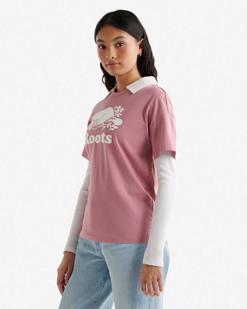 T-shirt décontracté en coton bio Cooper pour femme