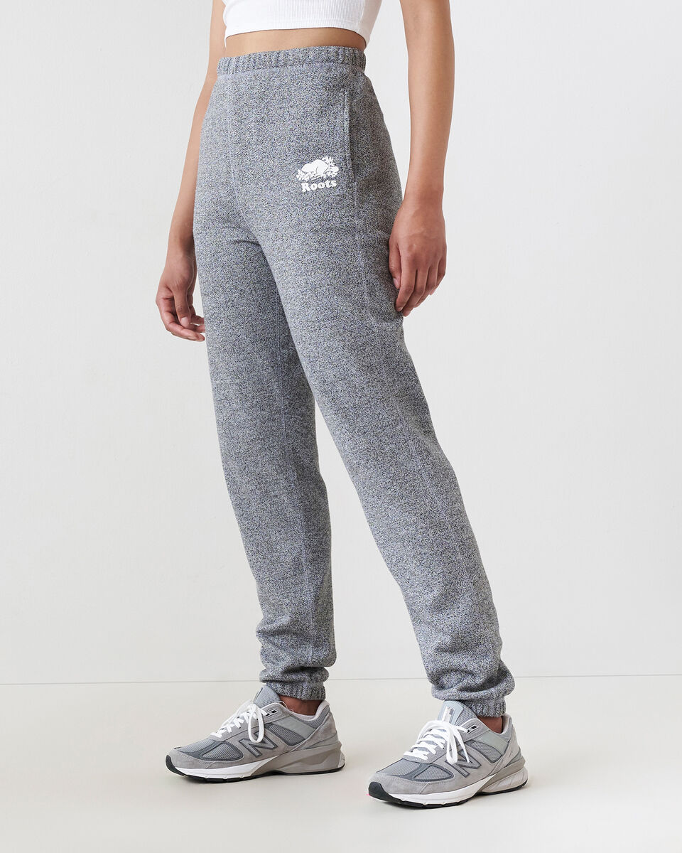Pantalon en molleton de coton bio à taille haute Cooper