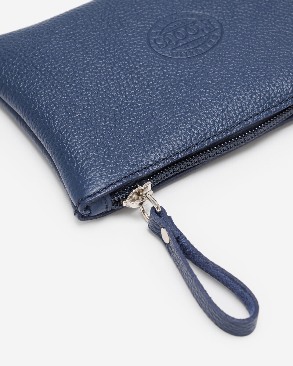 Pochette moyenne à glissière en cuir Cervino