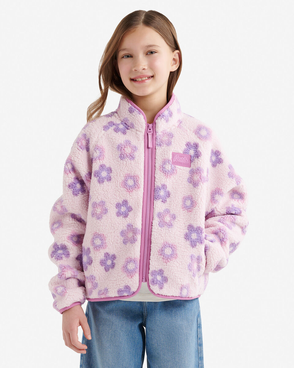 Blouson en mouton &agrave; motif floral pour filles