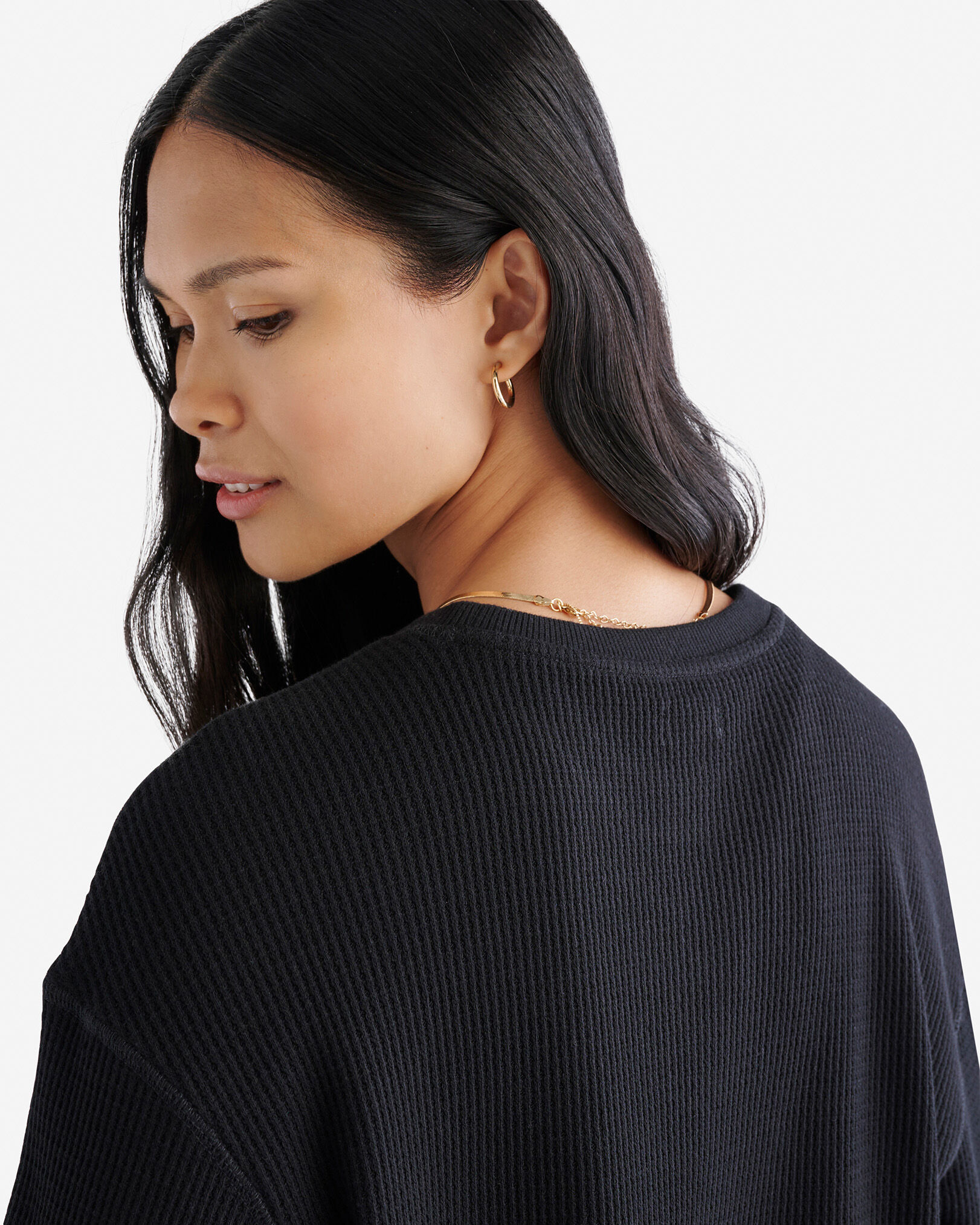 Waffle Long Sleeve Top