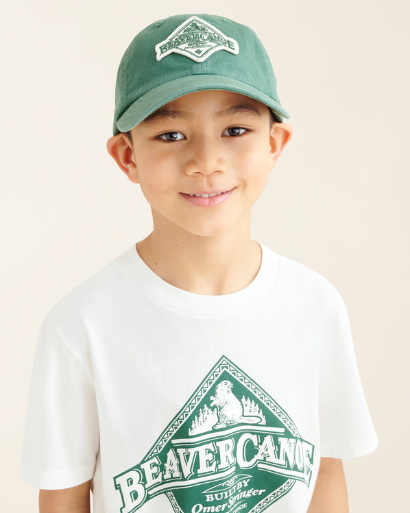 Kids Beaver Canoe Baseball Cap