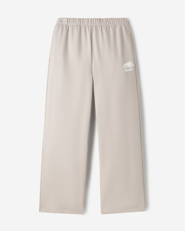 Pantalon &agrave; jambe large en molleton de coton bio Cooper