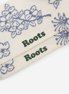Chaussettes motif floral pour femme