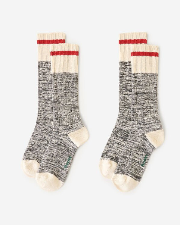 Adult Classic Cotton Cabin Sock 2 Pack