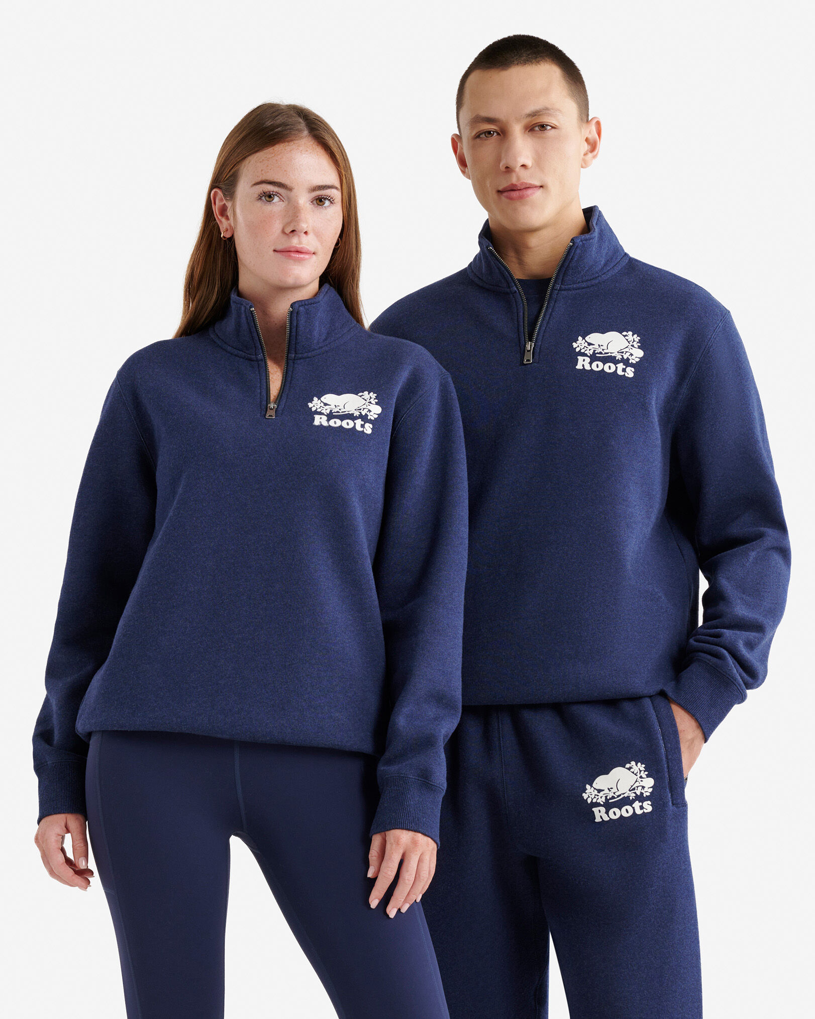 Organic Original Quarter Zip Stein | Roots