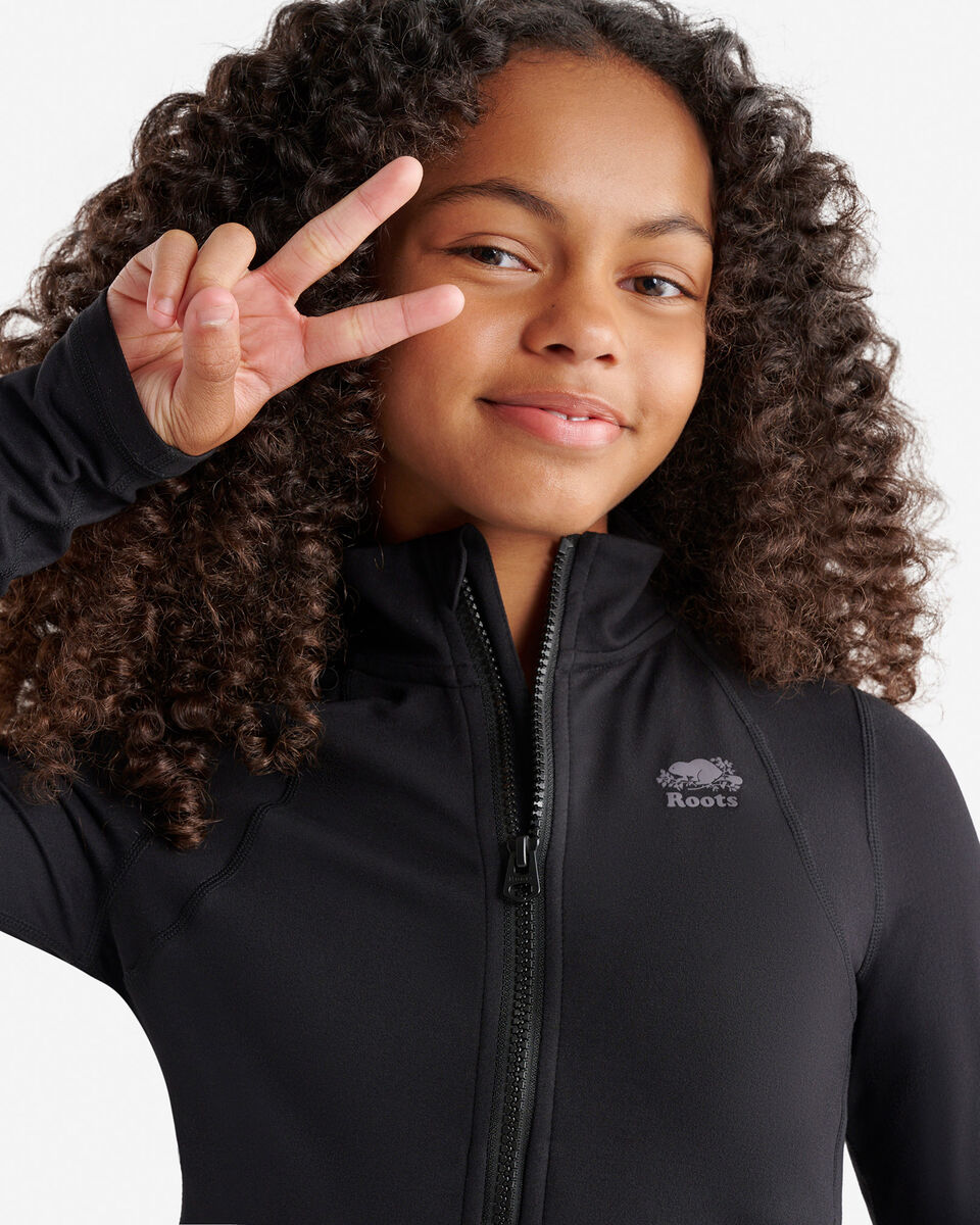 Girls Active Fitted Track Jacket