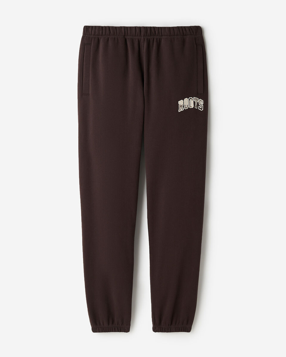 Pantalon molletonn&eacute; &agrave; appliqu&eacute; &agrave; carreaux
