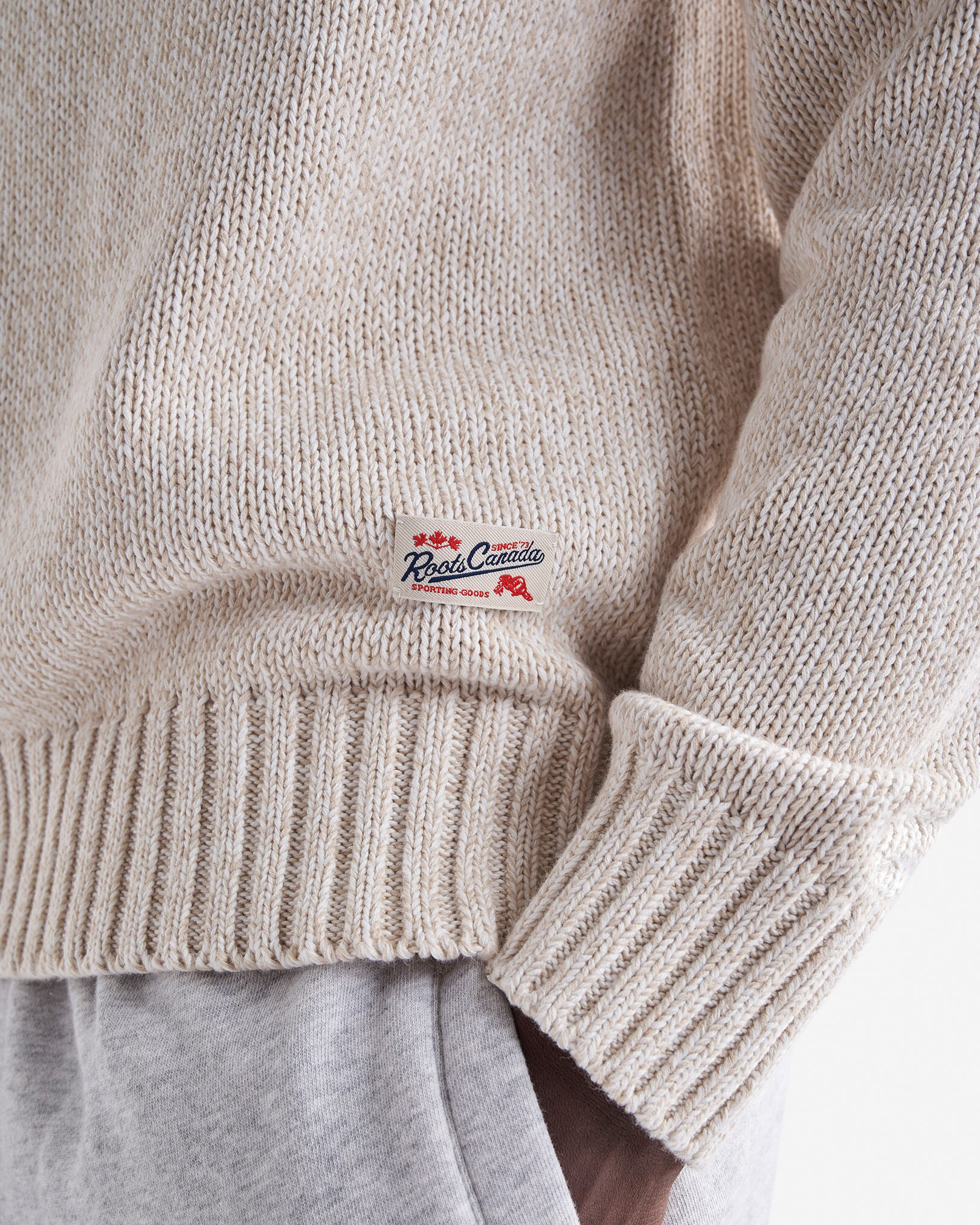 Robson Relaxed Half Zip Stein Sweater